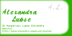 alexandra lupse business card